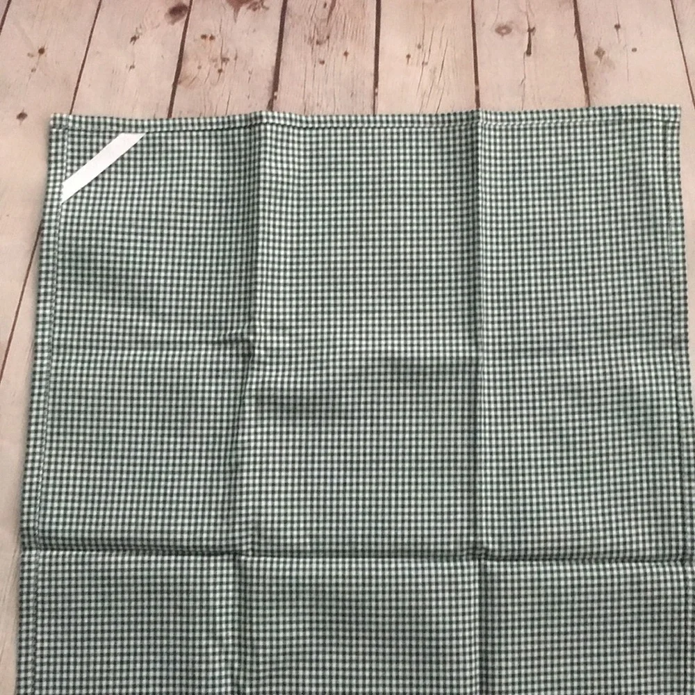 Vintage Green Plaid Watermelon Hand Towel